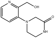 2-Piperazinone, 4-[2-(hydroxymethyl)-3-pyridinyl]- 化学構造式