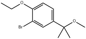 2-bromo-1-ethoxy-4-(1-methoxy-1-methyl-ethyl)benzene,2301948-20-7,结构式