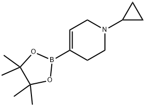 1-环丙基-4-(4,4,5,5-四甲基-1,3,2-二氧硼杂环戊烷-2-基)-1,2,3,6-四氢吡啶, 2304631-68-1, 结构式