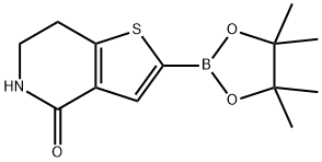 Thieno[3,2-c]pyridin-4(5H)-one, 6,7-dihydro-2-(4,4,5,5-tetramethyl-1,3,2-dioxaborolan-2-yl)- Struktur