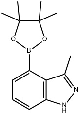 3-Methyl-1H-indazole-4-boronic acid picol ester Structure