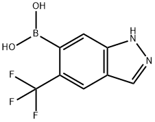 Boronic acid, B-[5-(trifluoromethyl)-1H-indazol-6-yl]- Structure