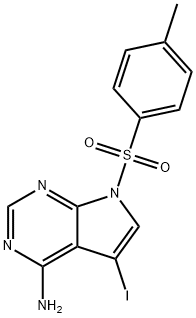 5-碘-7-甲苯磺酰基-7H-吡咯并[2,3-D]嘧啶-4-胺,2304799-56-0,结构式