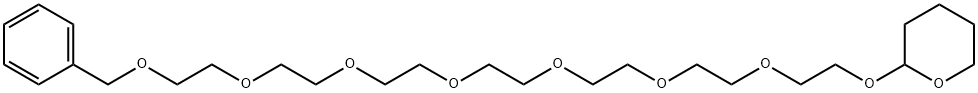 2H-Pyran, tetrahydro-2-[(22-phenyl-3,6,9,12,15,18,21-heptaoxadocos-1-yl)oxy]- Structure