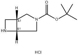 tert-butyl (1R,5R)-3,6-diazabicyclo[3.2.0]heptane-3-carboxylate hydrochloride,2306246-64-8,结构式