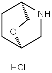 2-Oxa-5-azabicyclo[2.2.2]octane, hydrochloride (1:1), (1R,4R)- Structure