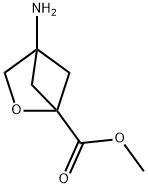 2-Oxabicyclo[2.1.1]hexane-1-carboxylic acid, 4-amino-, methyl ester Struktur