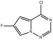 4-chloro-6-fluoropyrrolo[2,1-f][1,2,4]triazine Struktur