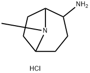 8-Azabicyclo[3.2.1]octan-2-amine, 8-methyl-, hydrochloride (1:2) Struktur