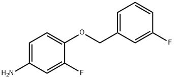 Benzenamine, 3-fluoro-4-[(3-fluorophenyl)methoxy]- 化学構造式