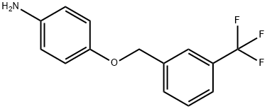 Benzenamine, 4-[[3-(trifluoromethyl)phenyl]methoxy]- Struktur