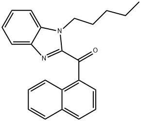 naphthalen-1-yl(1-pentyl-1H-benzo[d]imidazol-2-yl)methanone,2316839-70-8,结构式