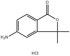 5-氨基-3,3-二甲基异苯并呋喃-1(3H)-酮盐酸盐, 2320463-39-4, 结构式