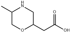 2-Morpholineaceticacid,5-methyl- Structure