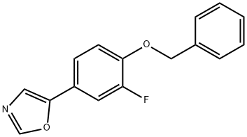 5-(4-(benzyloxy)-3-fluorophenyl)oxazole, 2328072-69-9, 结构式