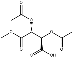 (R,R)-Tartaric Acid Monomethyl Ester Diacetate 化学構造式