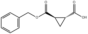 (1R,2R)-2-苄氧羰基-环丙烷-羧酸,2331211-64-2,结构式