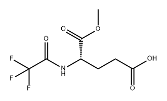 L-Glutamic acid, N-(2,2,2-trifluoroacetyl)-, 1-methyl ester Structure