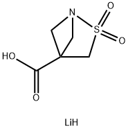 lithium 2-thia-1-azabicyclo[2.1.1]hexane-4-carboxylate 2,2-dioxide Structure