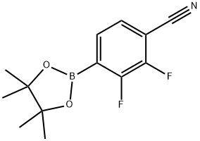 2,3-Difluoro-4-(tetramethyl-1,3,2-dioxaborolan-2-yl)benzonitrile Structure