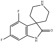 Spiro[3H-indole-3,4′-piperidin]-2(1H)-one, 4,6-difluoro- Structure