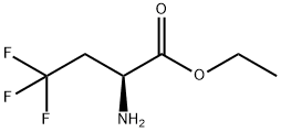 (S)-2-Amino-4,4,4-trifluoro-butyric acid ethyl ester 化学構造式