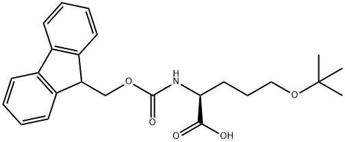 (2S)-5-(叔丁氧基)-2-({[(9H-芴-9-基)甲氧基]羰基}氨基)戊酸,2349713-29-5,结构式