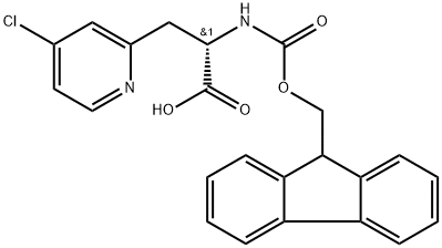 Fmoc-L-Ala(2-Pyr-4-Cl)-OH 结构式