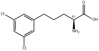 Benzenepentanoic acid, α-amino-3,5-dichloro-, (αS)- Struktur