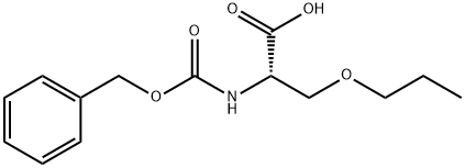 L-Serine, N-[(phenylmethoxy)carbonyl]-O-propyl- 结构式