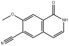 7-methoxy-1-oxo-2H-isoquinoline-6-carbonitrile Structure