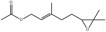 2-Penten-1-ol, 5-(3,3-dimethyl-2-oxiranyl)-3-methyl-, 1-acetate, (2E)- Structure