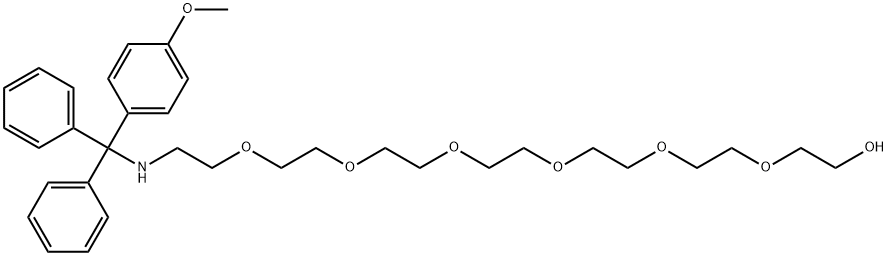 Methoxy-Tr-NH-PEG7 Struktur