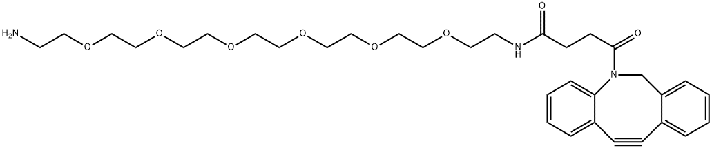 DBCO-PEG6-amine,DBCO-PEG6-NH2 结构式