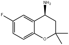 2H-1-Benzopyran-4-amine, 6-fluoro-3,4-dihydro-2,2-dimethyl-, (4S)- Structure
