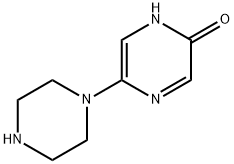 2(1H)-Pyrazinone, 5-(1-piperazinyl)- Struktur