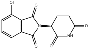 1H-Isoindole-1,3(2H)-dione, 2-[(3S)-2,6-dioxo-3-piperidinyl]-4-hydroxy- Structure