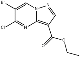 ethyl 6-bromo-5-chloropyrazolo[1,5-a]pyrimidine-3-carboxylate Structure