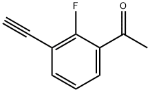 Ethanone, 1-(3-ethynyl-2-fluorophenyl)- 化学構造式
