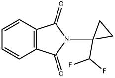 2-(1-(difluoromethyl)cyclopropyl)isoindoline-1,3-dione 化学構造式