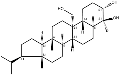 Filicane-3β,4α,25-triol 化学構造式