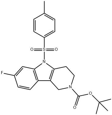 2361568-25-2 2H-Pyrido[4,3-b]indole-2-carboxylic acid, 7-fluoro-1,3,4,5-tetrahydro-5-[(4-methylphenyl)sulfonyl]-, 1,1-dimethylethyl ester