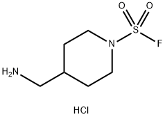 4-(aminomethyl)piperidine-1-sulfonyl fluoride hydrochloride Struktur