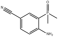 4-氨基-3-(二甲基磷酰基)苄腈,2362003-67-4,结构式