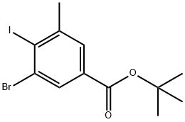 tert-butyl 3-Bromo-4-iodo-5-methylbenzoate Struktur