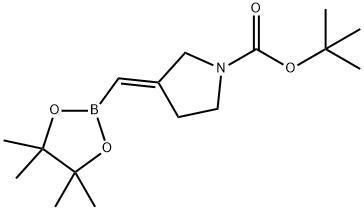 1-Pyrrolidinecarboxylic acid, 3-[(4,4,5,5-tetramethyl-1,3,2-dioxaborolan-2-yl)methylene]-, 1,1-dimethylethyl ester, (3E)-|3-（（（硼酸酯基）亚甲基）吡咯烷-1-羧酸叔丁酯