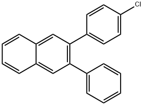 Naphthalene, 2-(4-chlorophenyl)-3-phenyl- Structure
