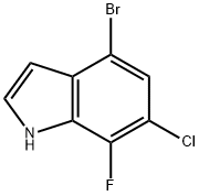 4-溴-6-氯-7-氟-1H吲哚,2369752-82-7,结构式
