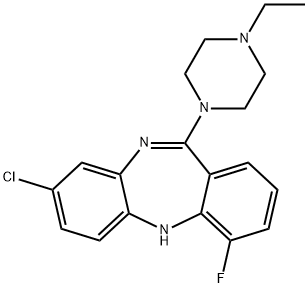 5H-Dibenzo[b,e][1,4]diazepine, 8-chloro-11-(4-ethyl-1-piperazinyl)-4-fluoro-|化合物JHU 37160