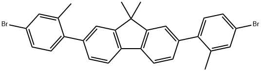 2,7-Bis(4-bromo-2-methylphenyl)-9,9-dimethyl-9H-fluoren, 2376651-75-9, 结构式